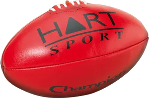 Red Australian Rules Football H A R T Sport PNG Image