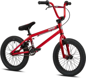 Red B M X Bike Profile PNG Image