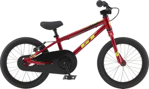 Red B M X Bike Profile View PNG Image