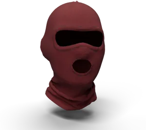 Red Balaclava3 D Model PNG Image