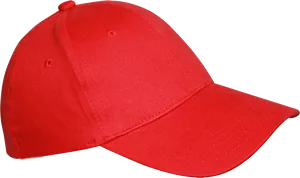Red Baseball Cap Isolated PNG Image