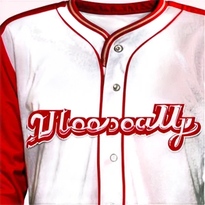 Red Baseball Jersey Png 06282024 PNG Image