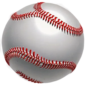 Red Baseball Seam Illustration Png Gce PNG Image