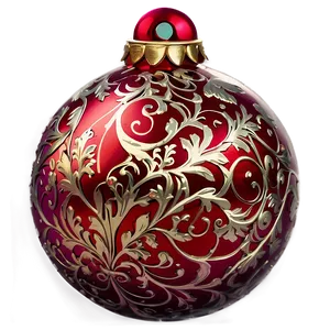 Red Bauble Ornament Png Vjn PNG Image