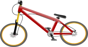 Red Bicycle Vector Illustration PNG