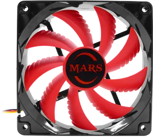 Red Black P C Case Fan M A R S PNG Image