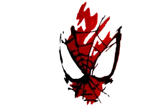 Red Black Spiderman Clipart PNG Image