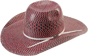 Red Black White Cowboy Hat PNG Image