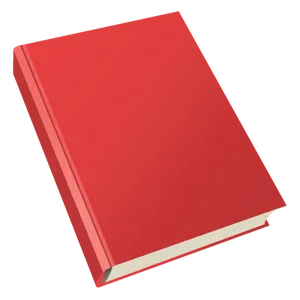 Red Blank Book Cover PNG Image