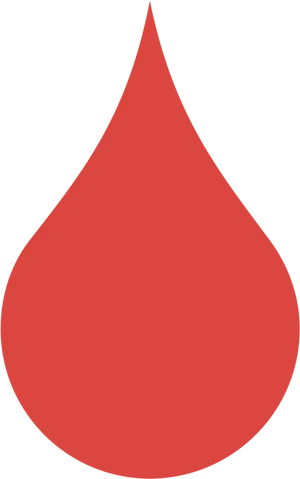 Red Blood Drop Graphic PNG Image