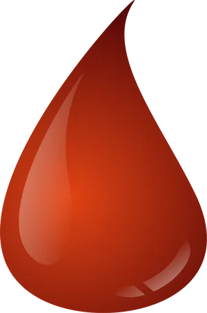 Red Blood Drop Graphic PNG Image