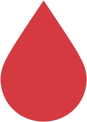 Red Blood Drop Graphic PNG Image