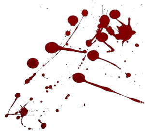 Red Blood Splatter Dark Background PNG Image