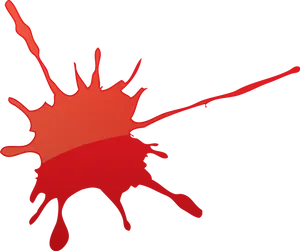 Red Blood Splatter Graphic PNG Image