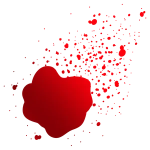 Red Blood Splatter Graphic PNG Image