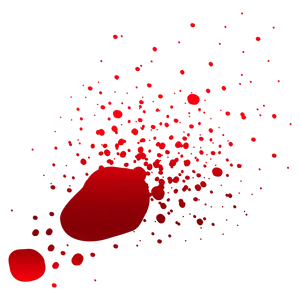 Red Blood Splatter Graphic PNG Image