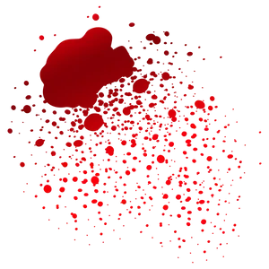 Red Blood Splatter Graphic PNG Image