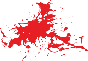 Red Blood Splatter Graphic PNG Image