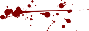 Red Blood Splatter Graphic PNG Image