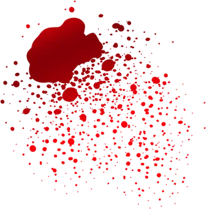 Red Blood Splatter Pattern PNG Image