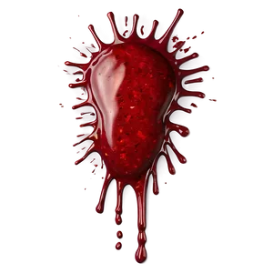 Red Blood Splatter Transparent Png 05262024 PNG Image