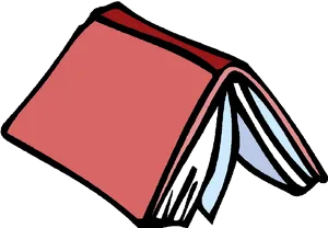 Red Book Cartoon Illustration PNG Image