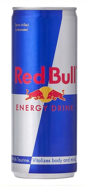 Red Bull Energy Drink Can PNG Image