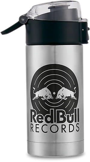 Red Bull Records Thermal Bottle PNG Image