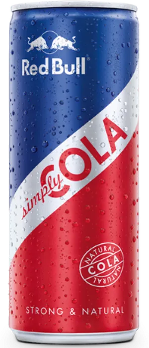 Red Bull Simply Cola Can PNG Image