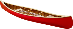 Red Canoe Isolatedon Transparent Background PNG