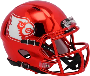 Red Cardinal Football Helmet PNG Image