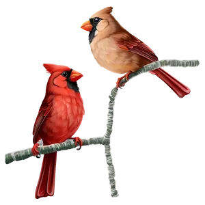 Red Cardinal Illustration Png 06292024 PNG Image