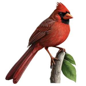 Red Cardinal Illustration Png 10 PNG Image