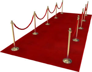 Red Carpet Event Entrance PNG Image