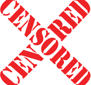 Red Censored Stamp PNG Image