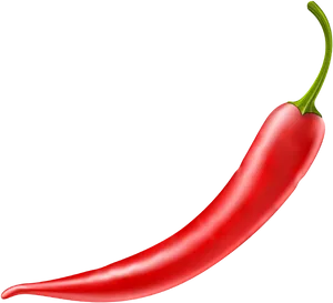 Red Chili Pepper Single PNG Image