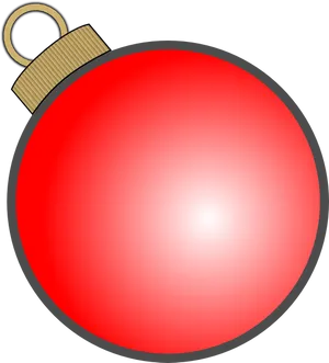 Red Christmas Ornament.png PNG Image