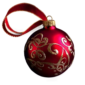 Red Christmas Ornament Png Jyc PNG Image