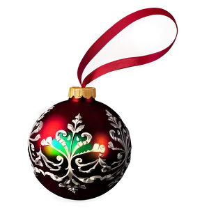 Red Christmas Ornament Png Ool94 PNG Image