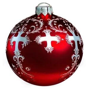 Red Christmas Ornament Png Pmu PNG Image