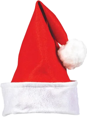 Red Christmas Santa Hat PNG Image