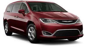 Red Chrysler Minivan Exterior PNG Image