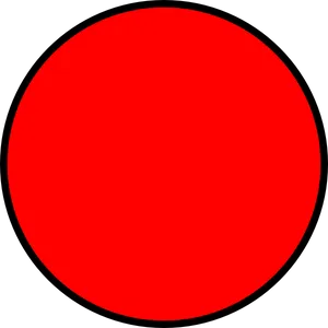 Red Circle Black Background PNG