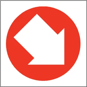 Red Circular Arrow Icon PNG Image