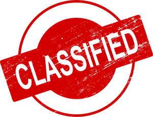 Red Classified Stamp PNG Image