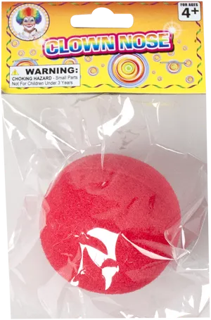 Red Clown Nose Packaging PNG Image