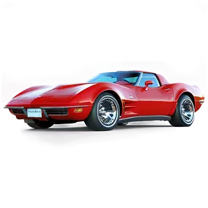 Red Corvette Png 06252024 PNG Image