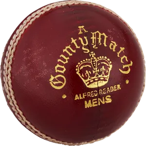 Red Cricket Ball County Match PNG Image