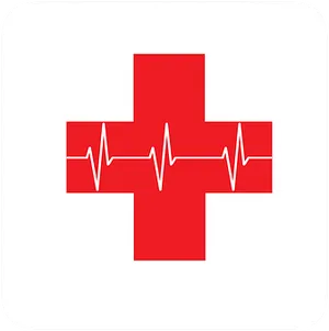 Red Cross E K G Symbol PNG Image