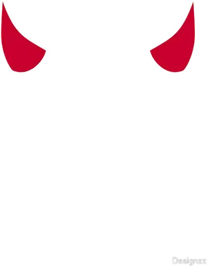 Red Devil Horns Graphic PNG Image